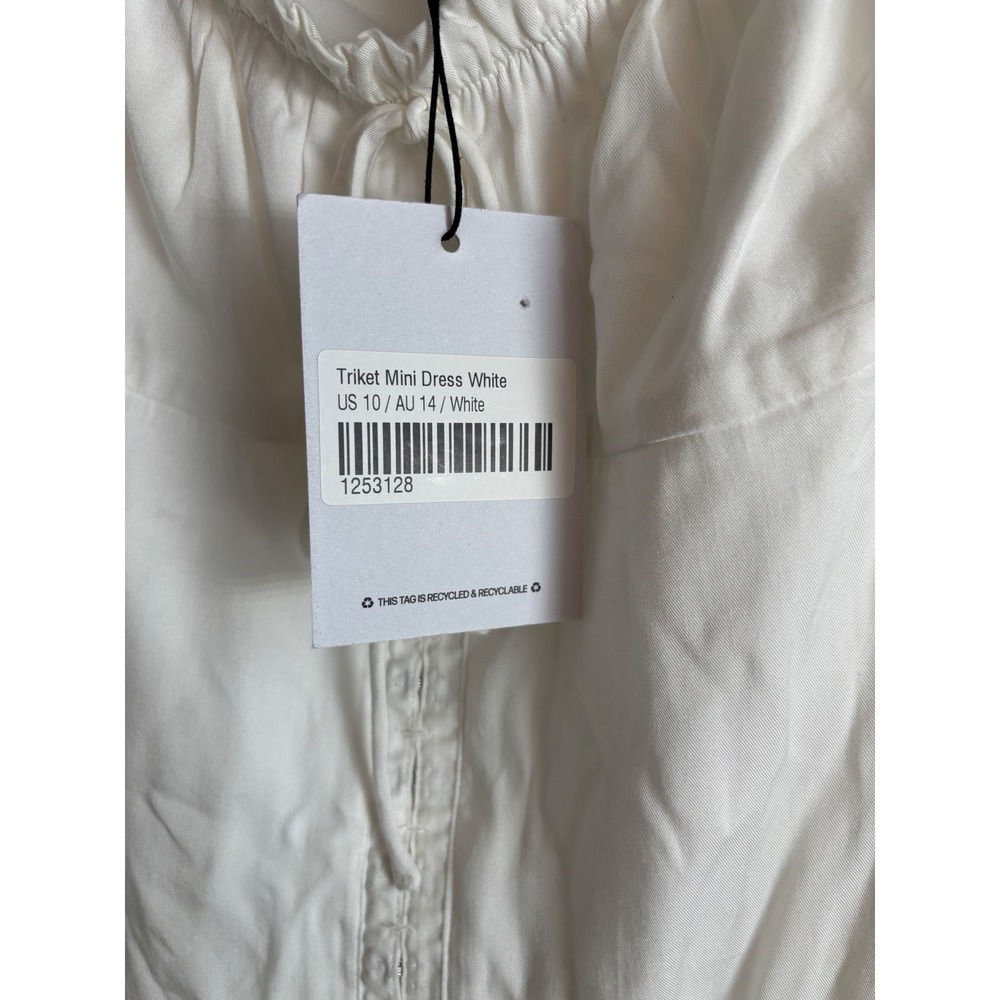 Princess Polly Triket Mini Dress White Size 10 NWT Romantic Lace Party Dress - Picture 5 of 9